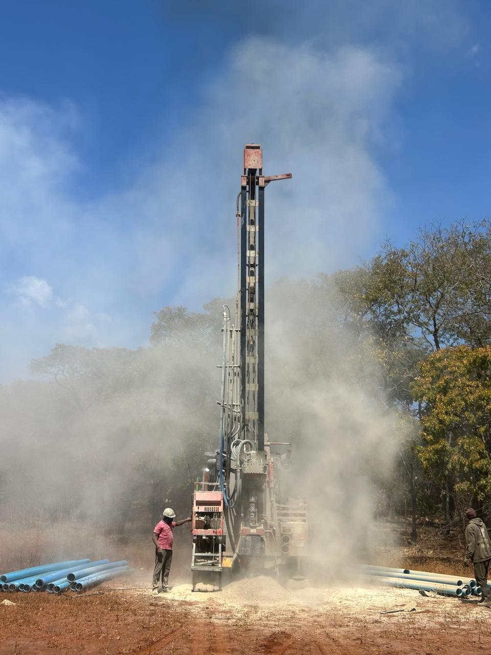 GeoWater Tech Drilling Rig Operating in Zambia